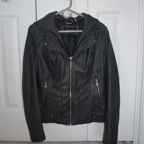 Black Rivet Leather Jacket - Picture 1 of 4